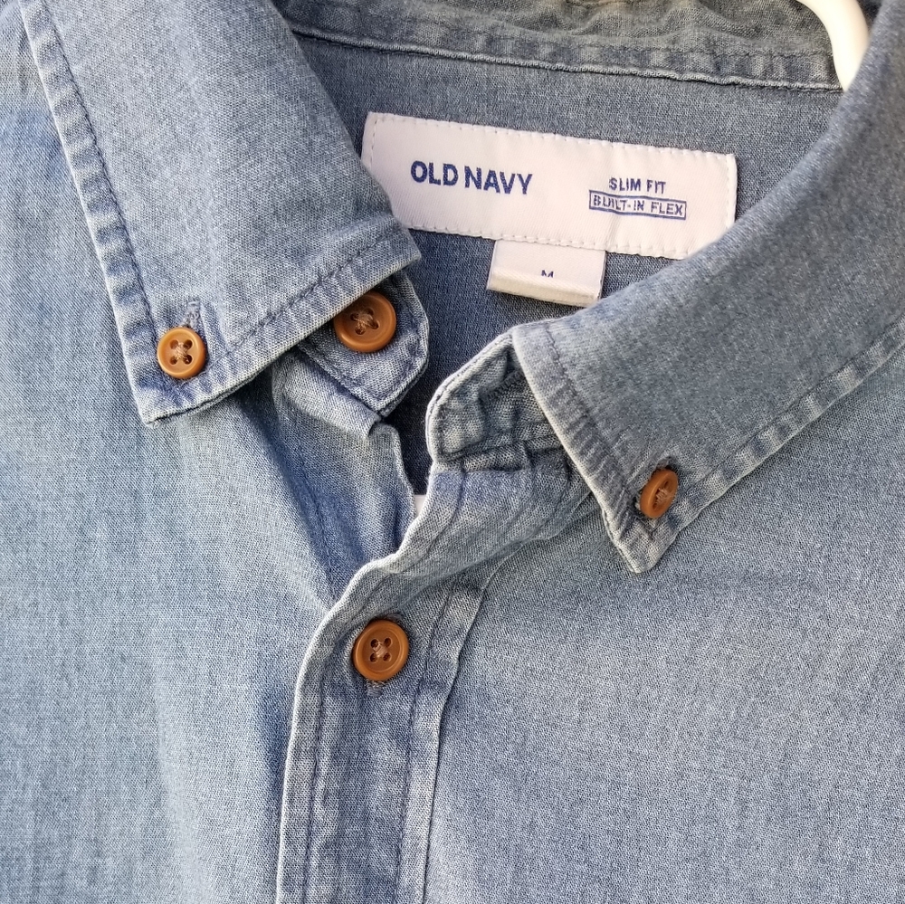 Old Navy Men's Denim Size Medium Shirt